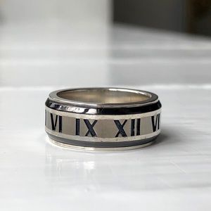 🖤SOLD🖤Tiffany & Co ATLAS Silver & Titanium Ring